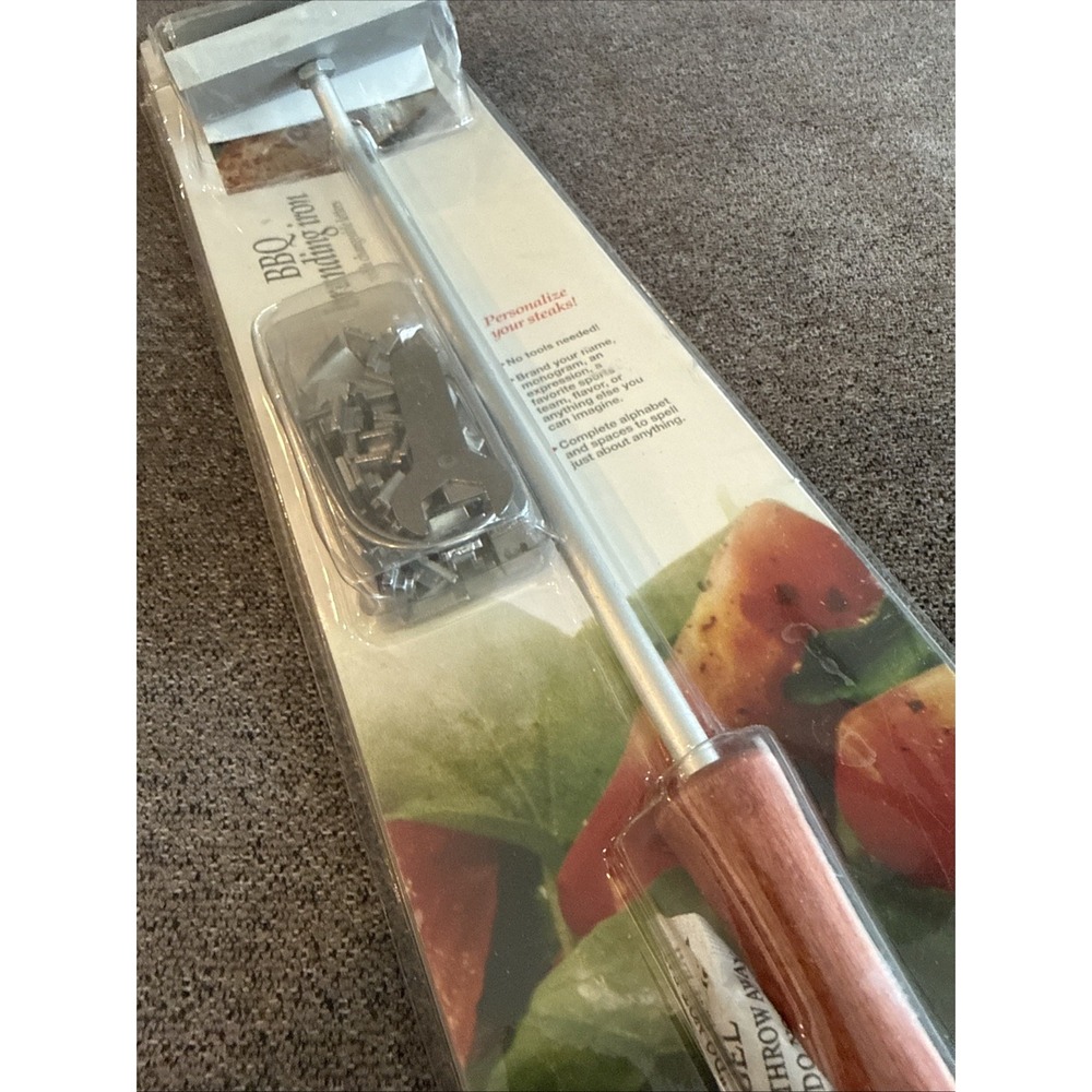 Norpro BBQ Branding Iron Changeable Letters - NEW Sealed - Create your own brand